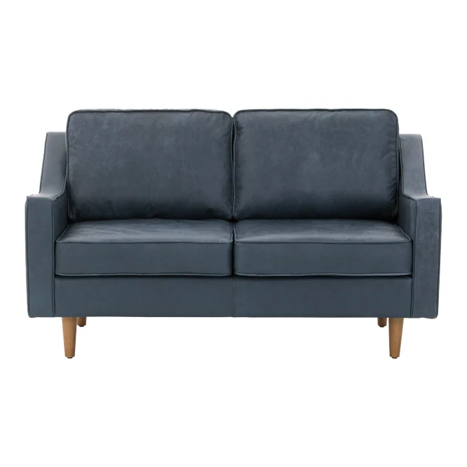 Dallas 2 Seater Sofa, Charm Midnight Premium Leather – image 2