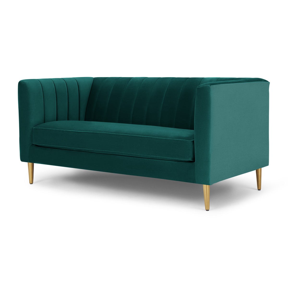 Amicie 2 Seater Sofa, Seafoam Blue velvet – image 2
