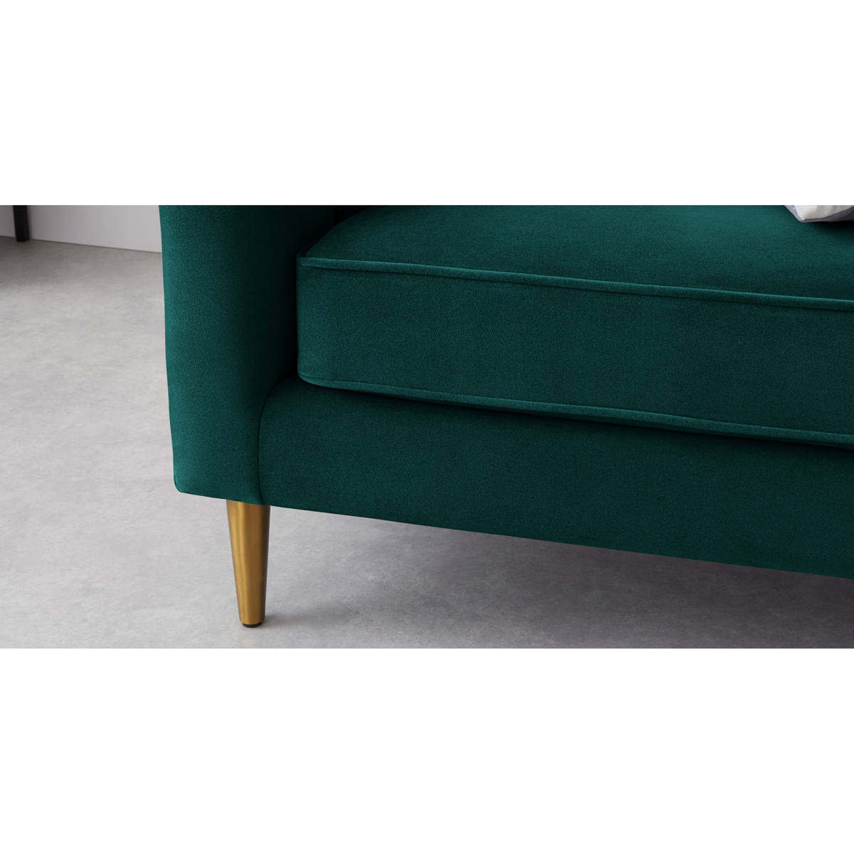 Amicie 2 Seater Sofa, Seafoam Blue velvet – image 4