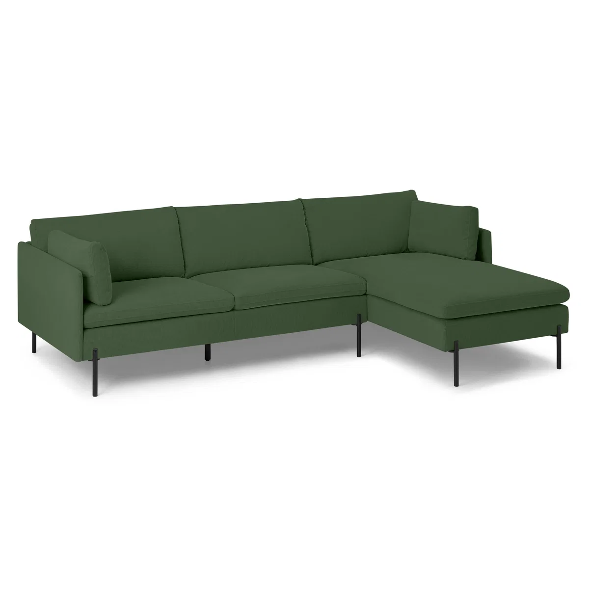 Zarina Right Hand Facing Chaise End Sofa, Meadow Corduroy Velvet – image 2