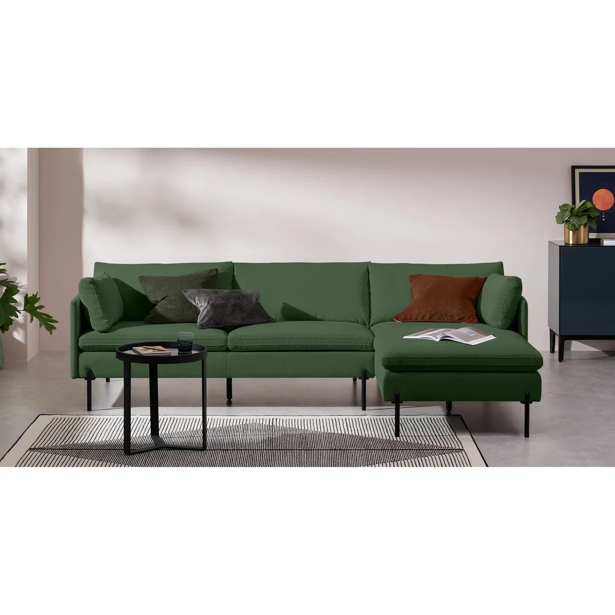 Zarina Right Hand Facing Chaise End Sofa, Meadow Corduroy Velvet – image 3