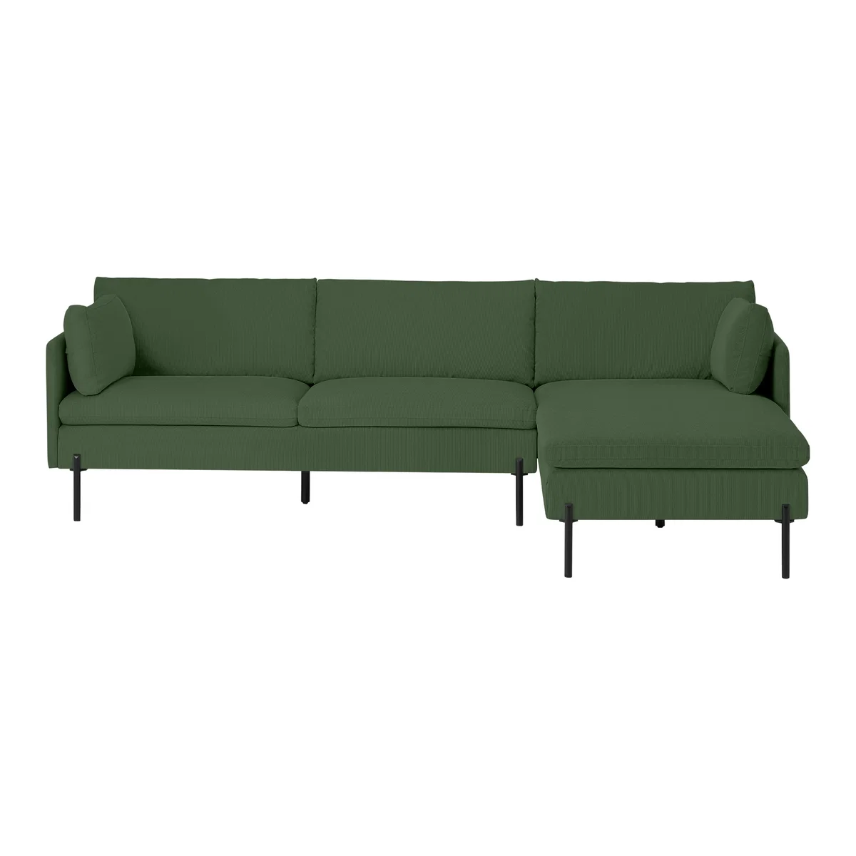 Zarina Right Hand Facing Chaise End Sofa, Meadow Corduroy Velvet – image 1