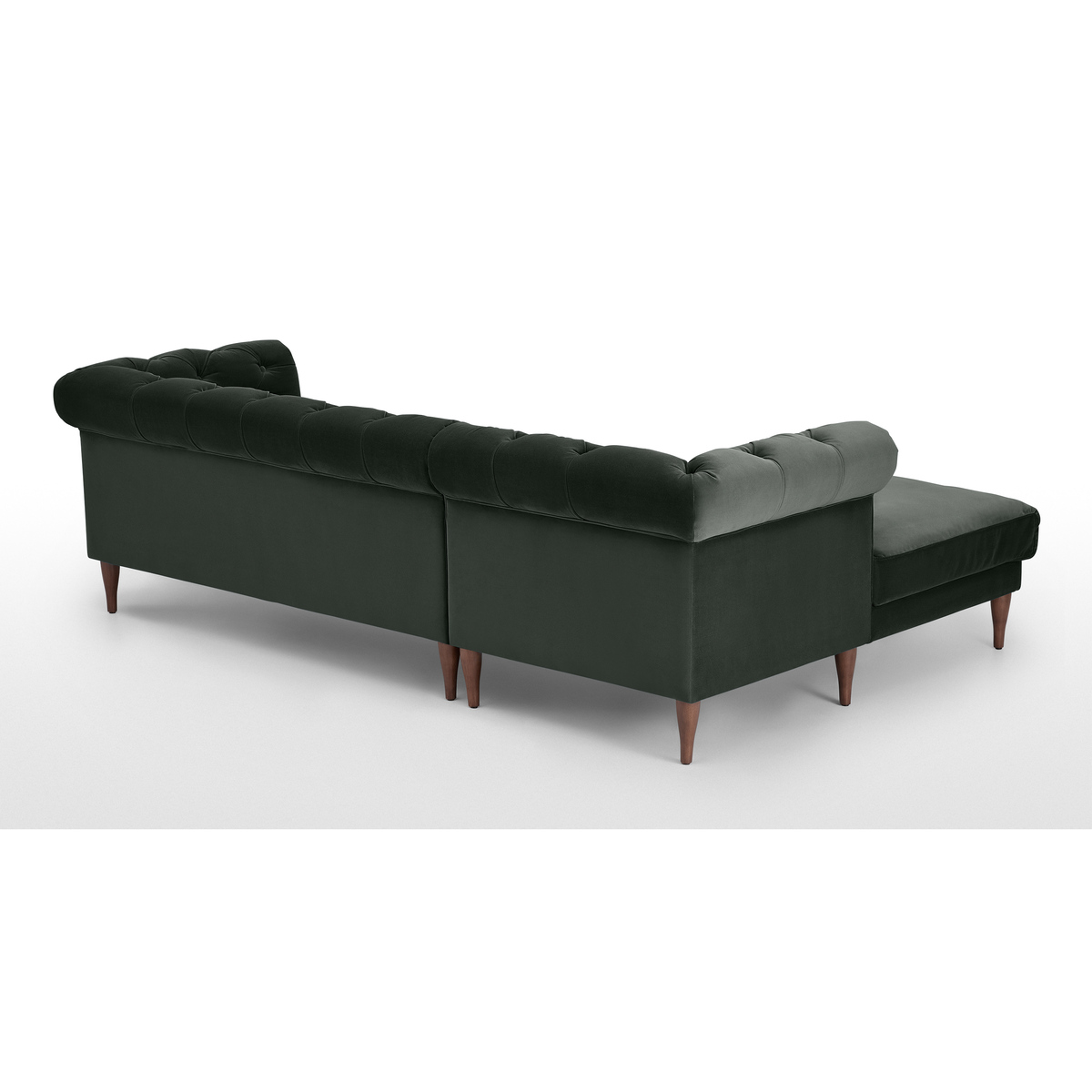 Barstow Left Hand Facing Chaise End Corner Sofa, Dark Anthracite Velvet – image 5