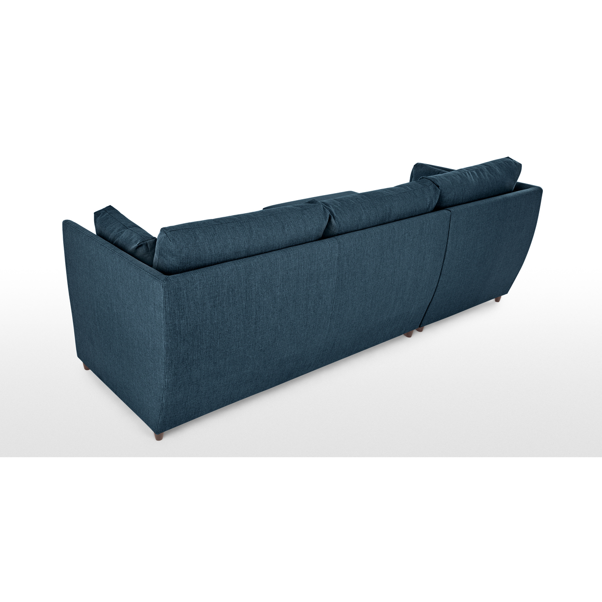 Milner Left Hand Facing Corner Storage Sofa Bed with Foam Mattress, Arctic Blue – image 4
