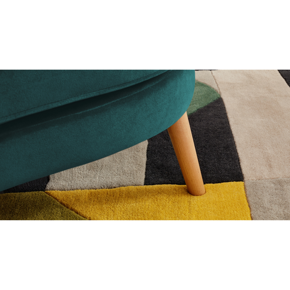 Gertie 2 Seater Sofa, Seafoam Blue Velvet – image 4