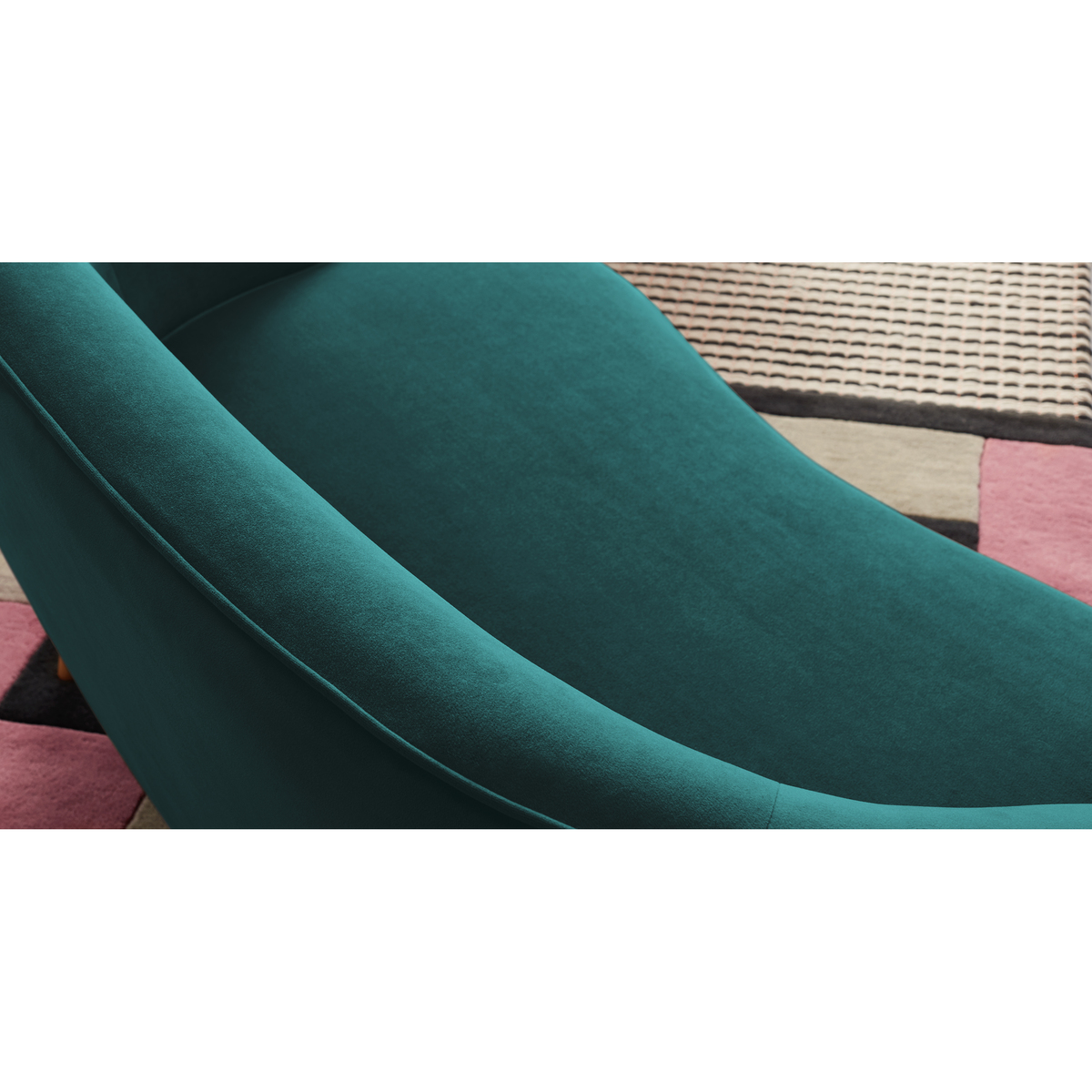 Gertie 2 Seater Sofa, Seafoam Blue Velvet – image 6