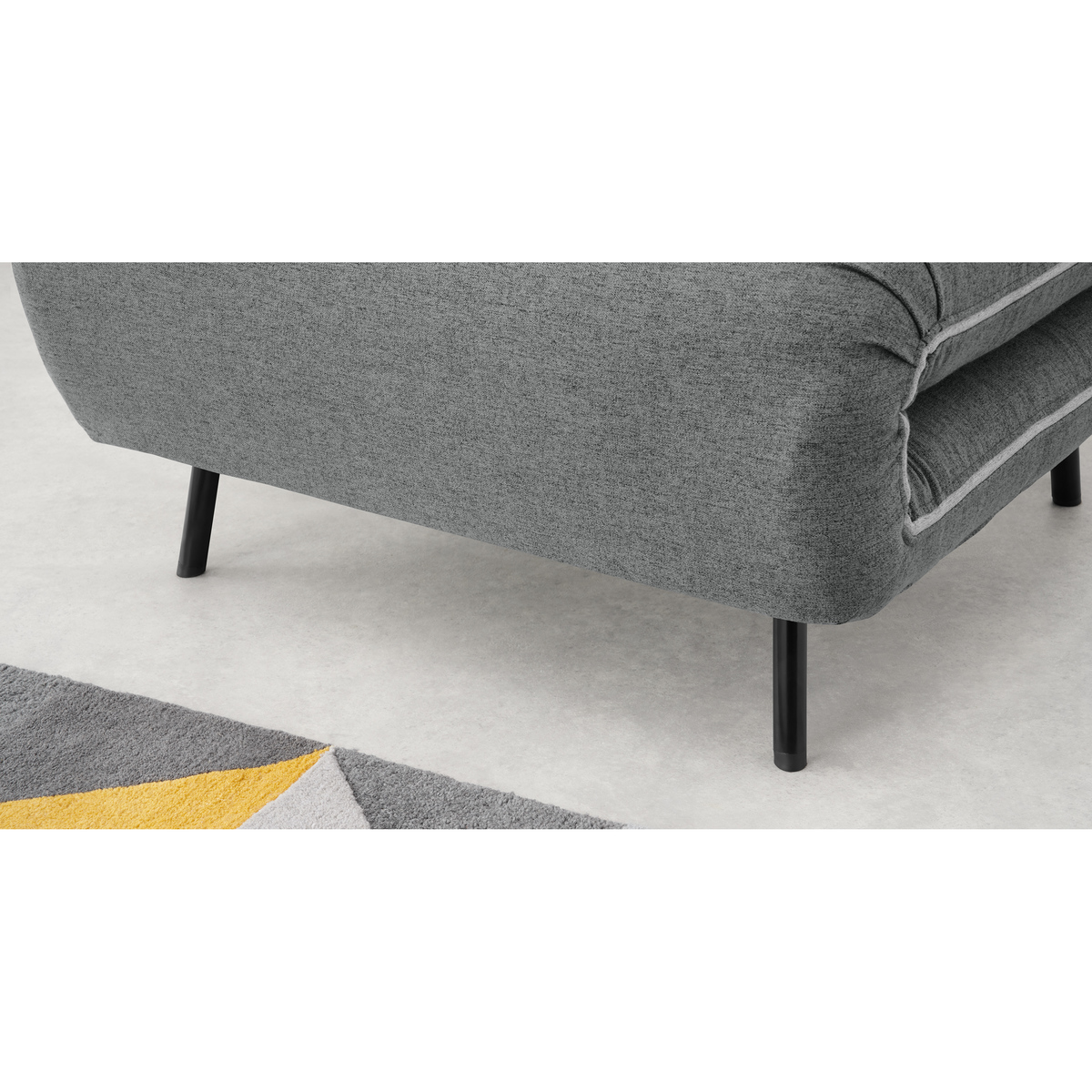 Kahlo Single Seat Sofa Bed, Salt Grey – image 4