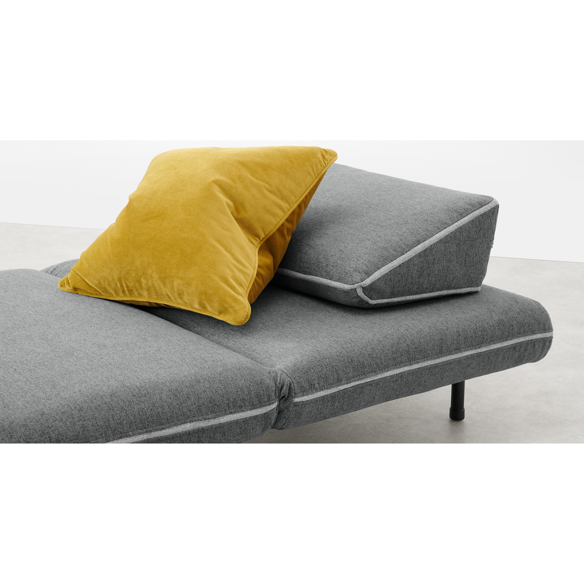 Kahlo Single Seat Sofa Bed, Salt Grey – image 7