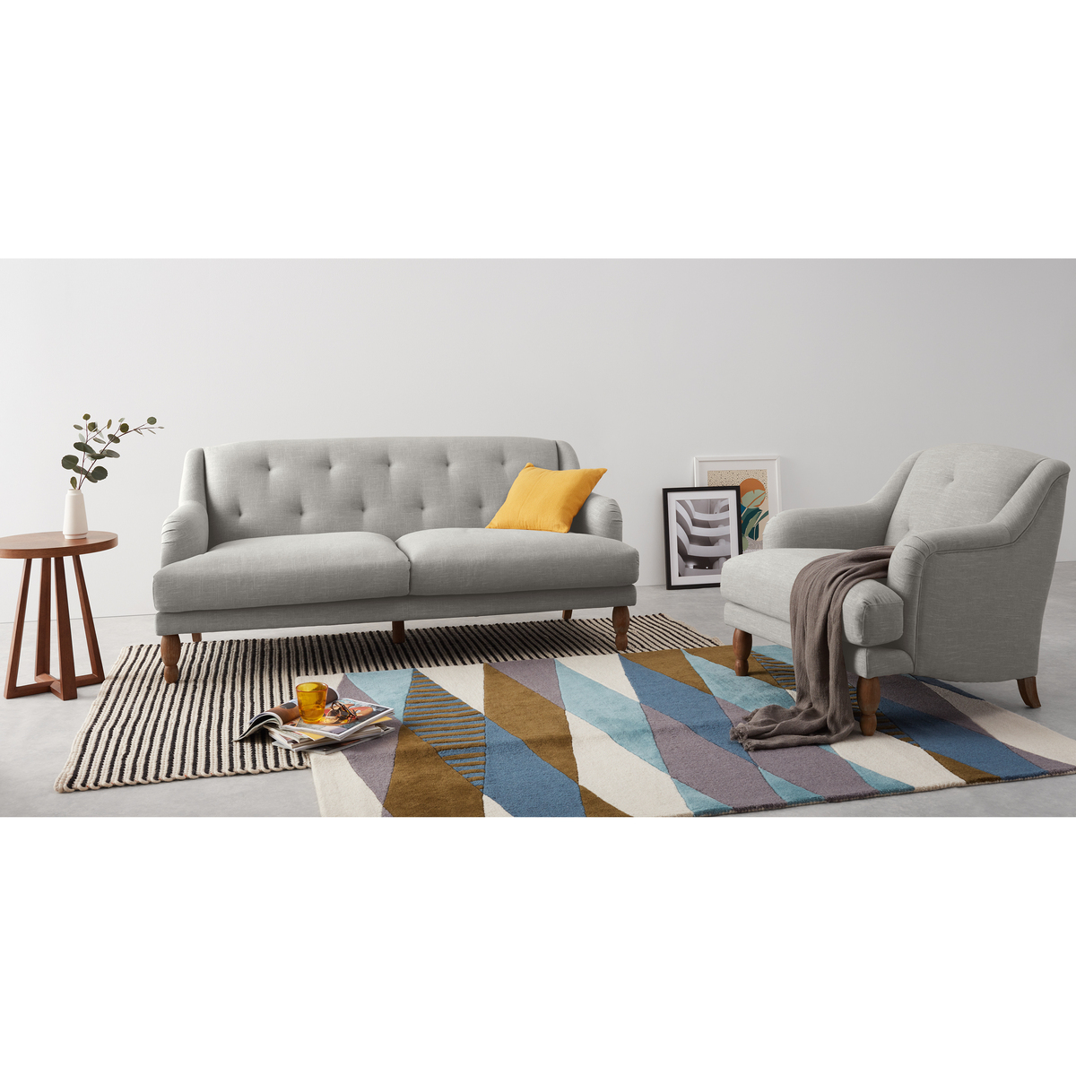 Ariana 3 Seater Sofa, Chic Grey – image 2