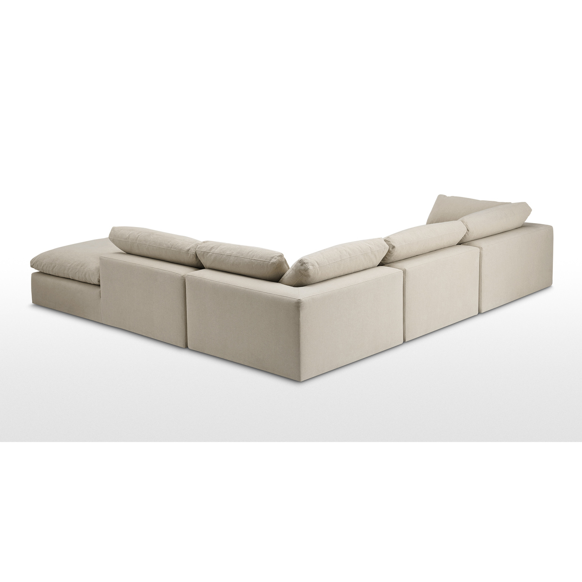 Samona Right Hand Facing Full Corner Sofa, Natural Cotton & Linen Mix – image 5