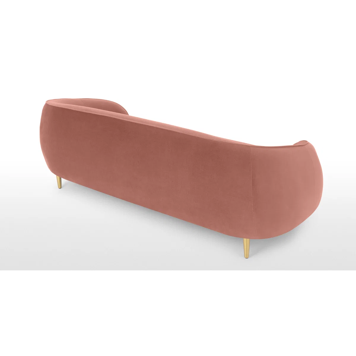 Trudy 3 Seater Sofa, Blush Pink Velvet – image 5