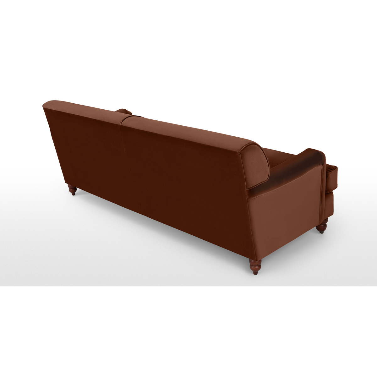 Orson 3 Seat Sofa, Warm Caramel Velvet – image 5
