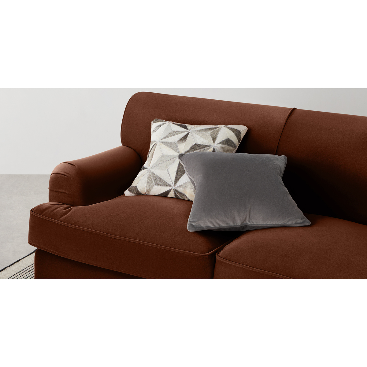 Orson 3 Seat Sofa, Warm Caramel Velvet – image 6