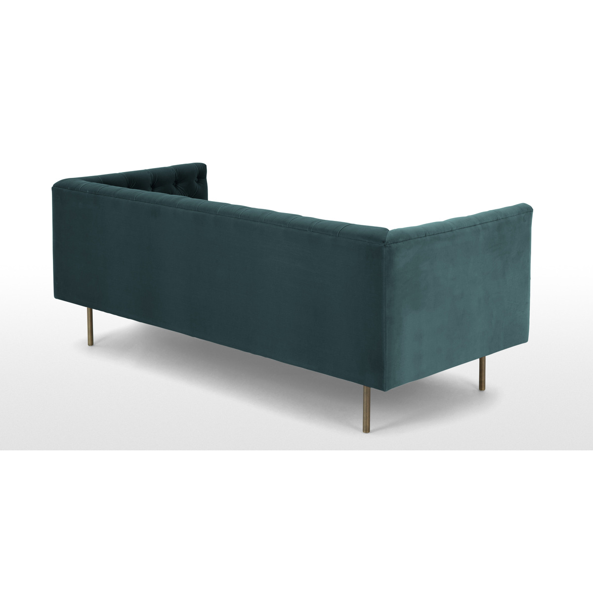 Julianne 3 Seater Sofa, Petrol Cotton Velvet – image 5