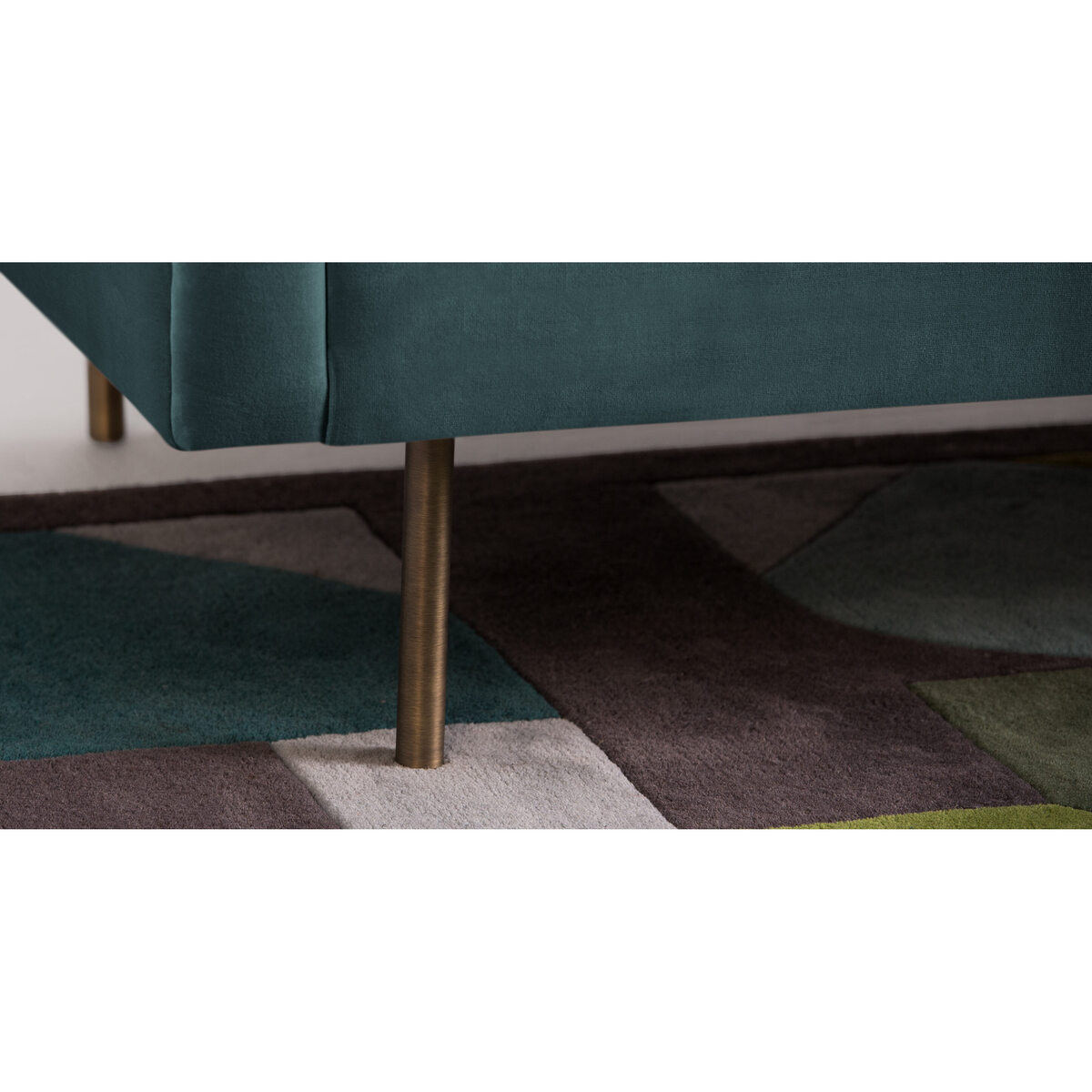 Julianne 3 Seater Sofa, Petrol Cotton Velvet – image 6