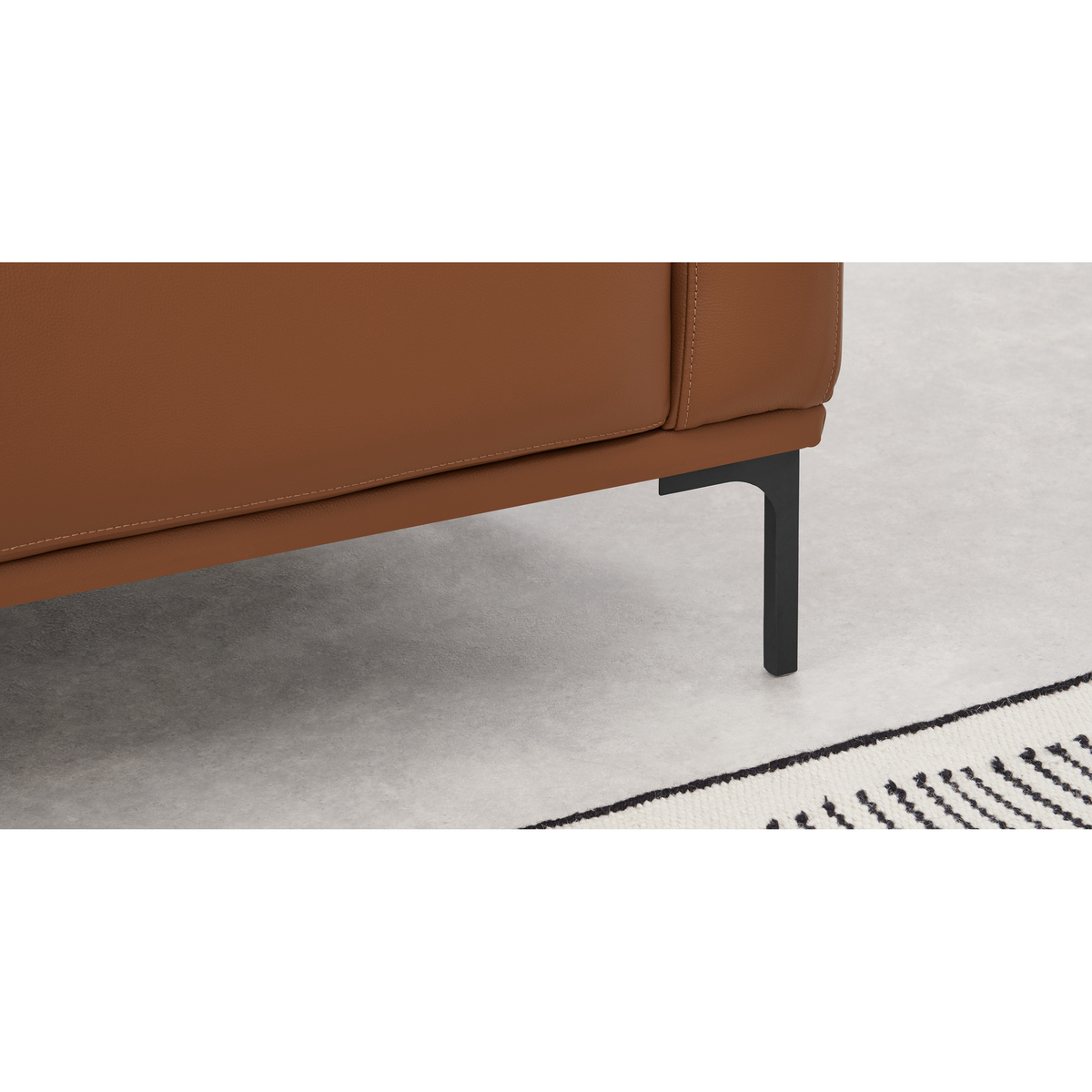 Milo Large 2 Seater Sofa, Otis Mocha Leather – image 4