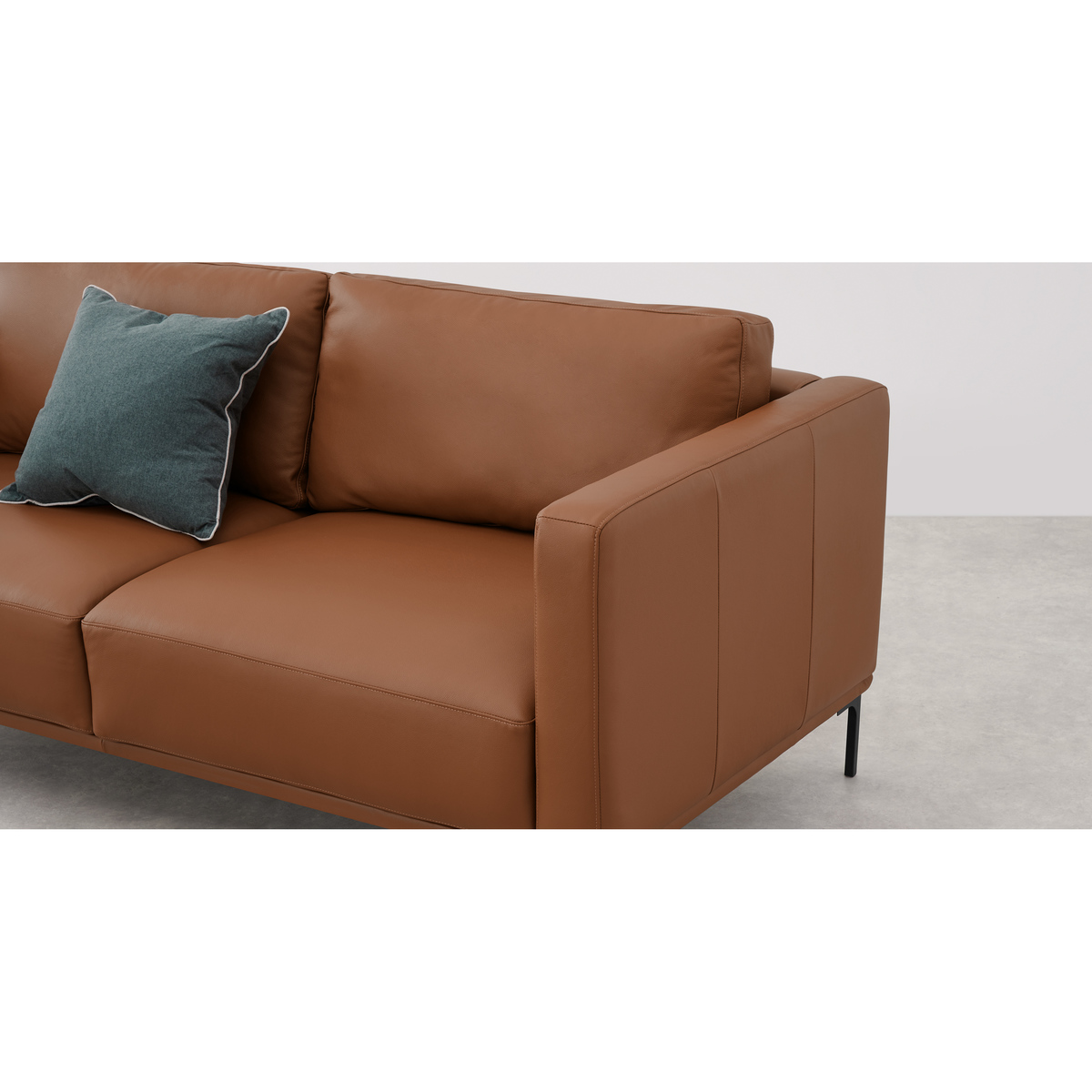 Milo Large 2 Seater Sofa, Otis Mocha Leather – image 6