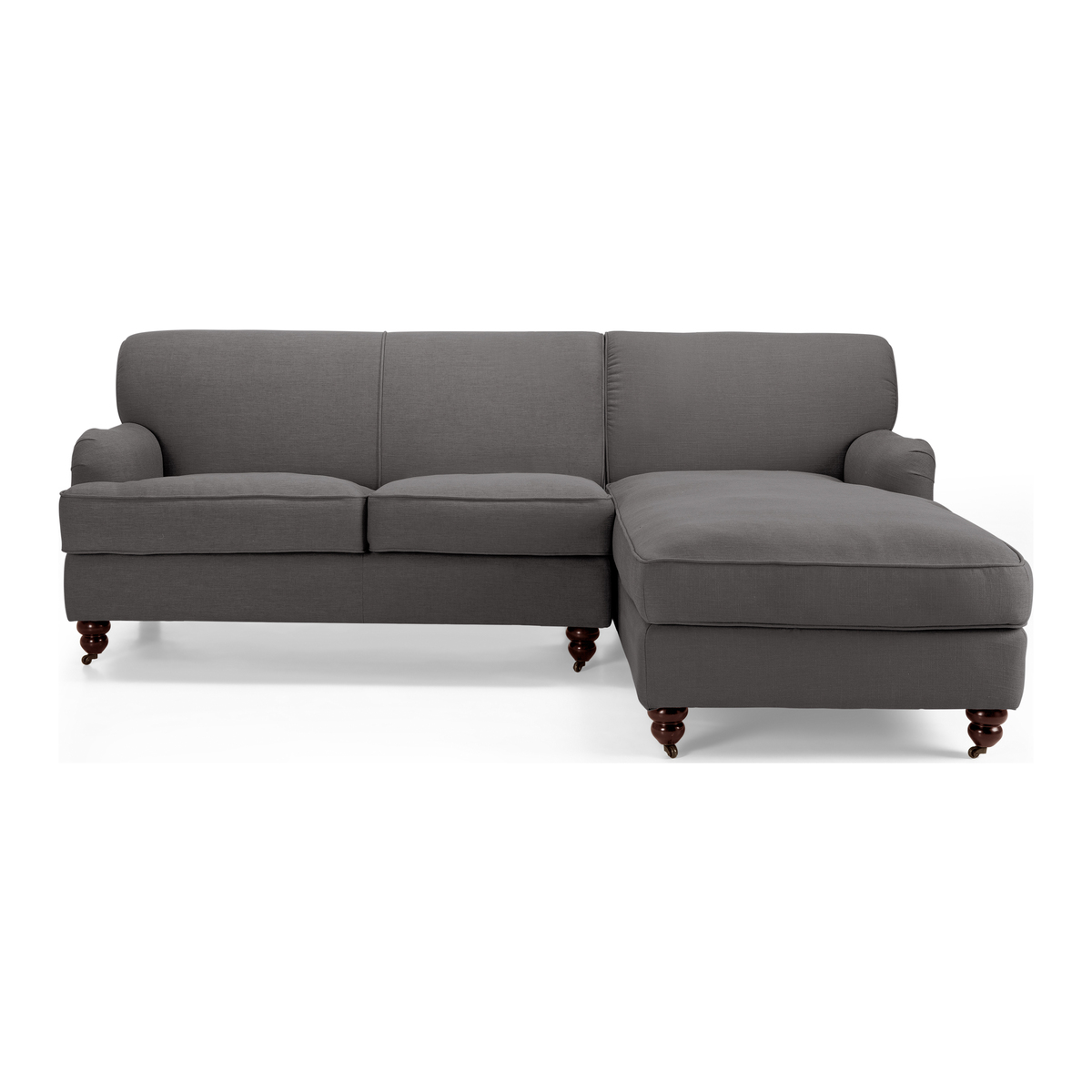 Orson Right Hand Facing Chaise End Corner Sofa, Graphite Grey – image 1