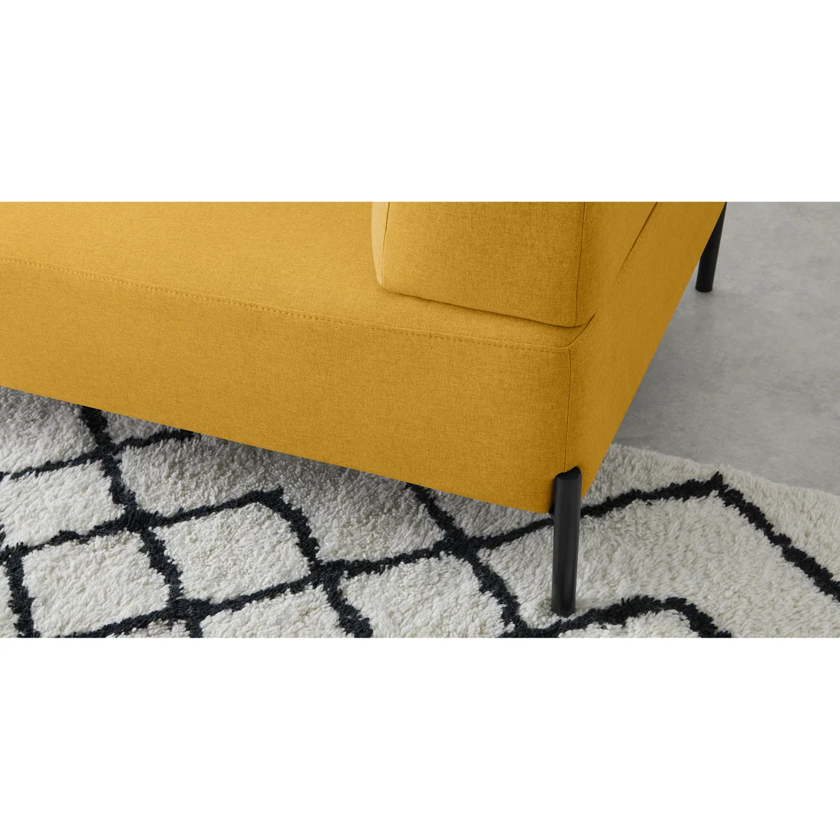 Kiva 3 Seater Sofa, Yolk Yellow – image 3