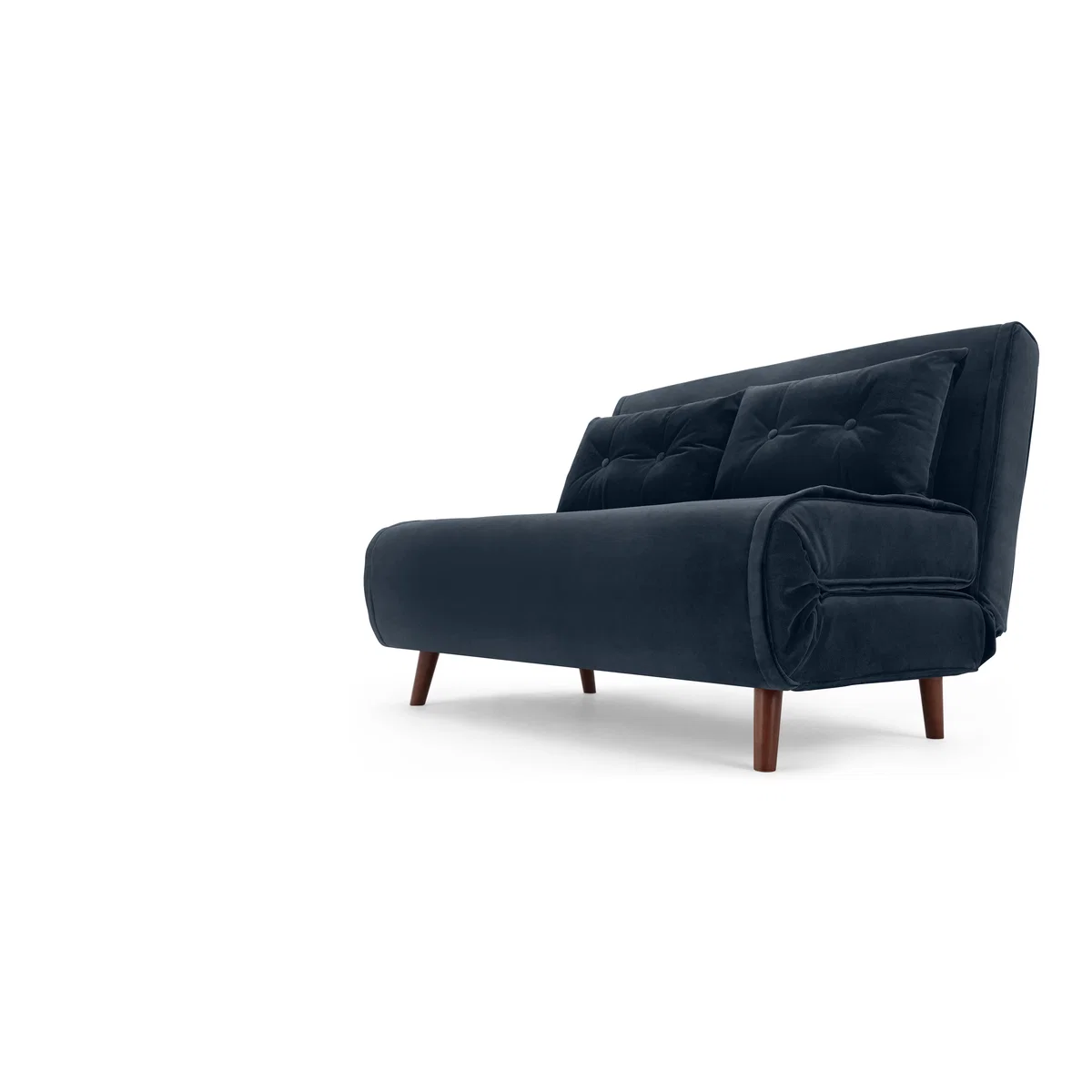 Haru Small Sofa Bed, Sapphire Blue Velvet – image 2