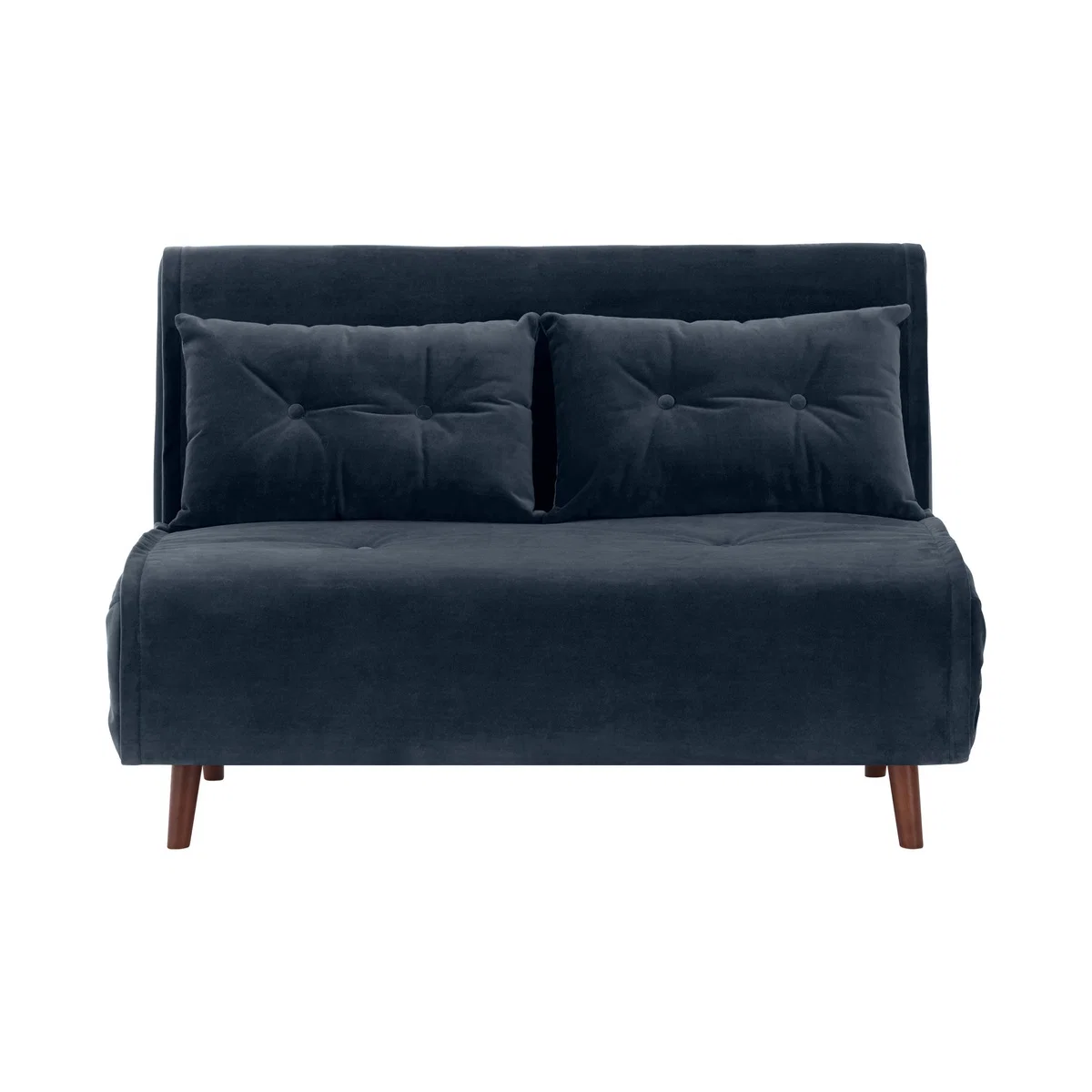 Haru Small Sofa Bed, Sapphire Blue Velvet – image 1