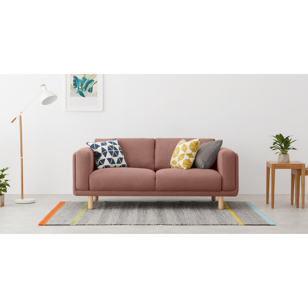 Karson 2 Seater Sofa, Mina Pink – image 2