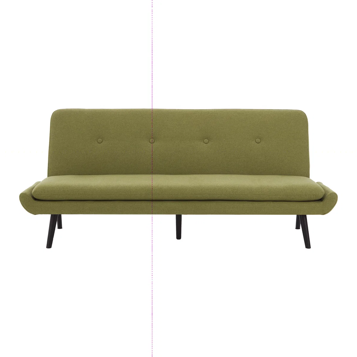 Edwin Click Clack Sofa Bed, Juniper Green – image 1