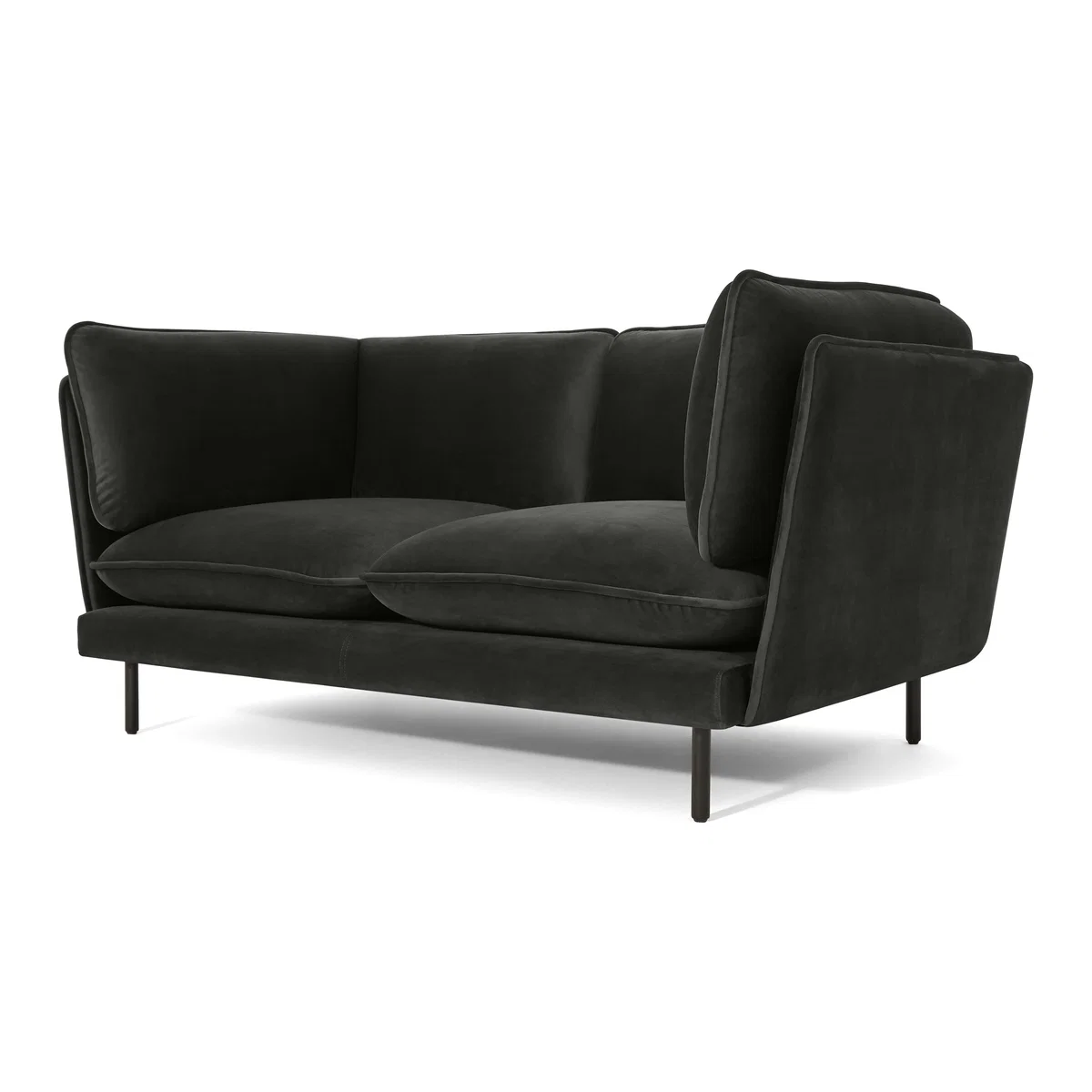 Wes 2 Seater Sofa, Mourne Grey Velvet – image 1
