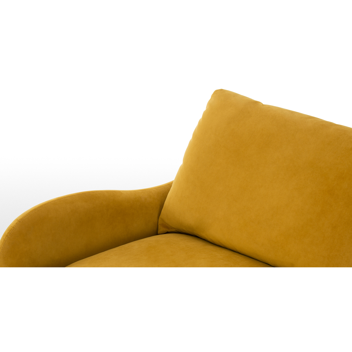 Sofia 2 Seater Sofa, Plush Turmeric Velvet – image 5
