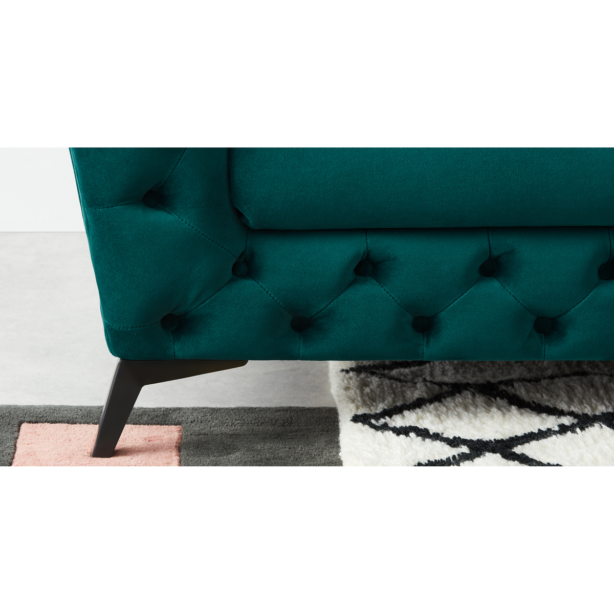 Sloan 3 Seater Sofa, Seafoam Blue Velvet – image 3