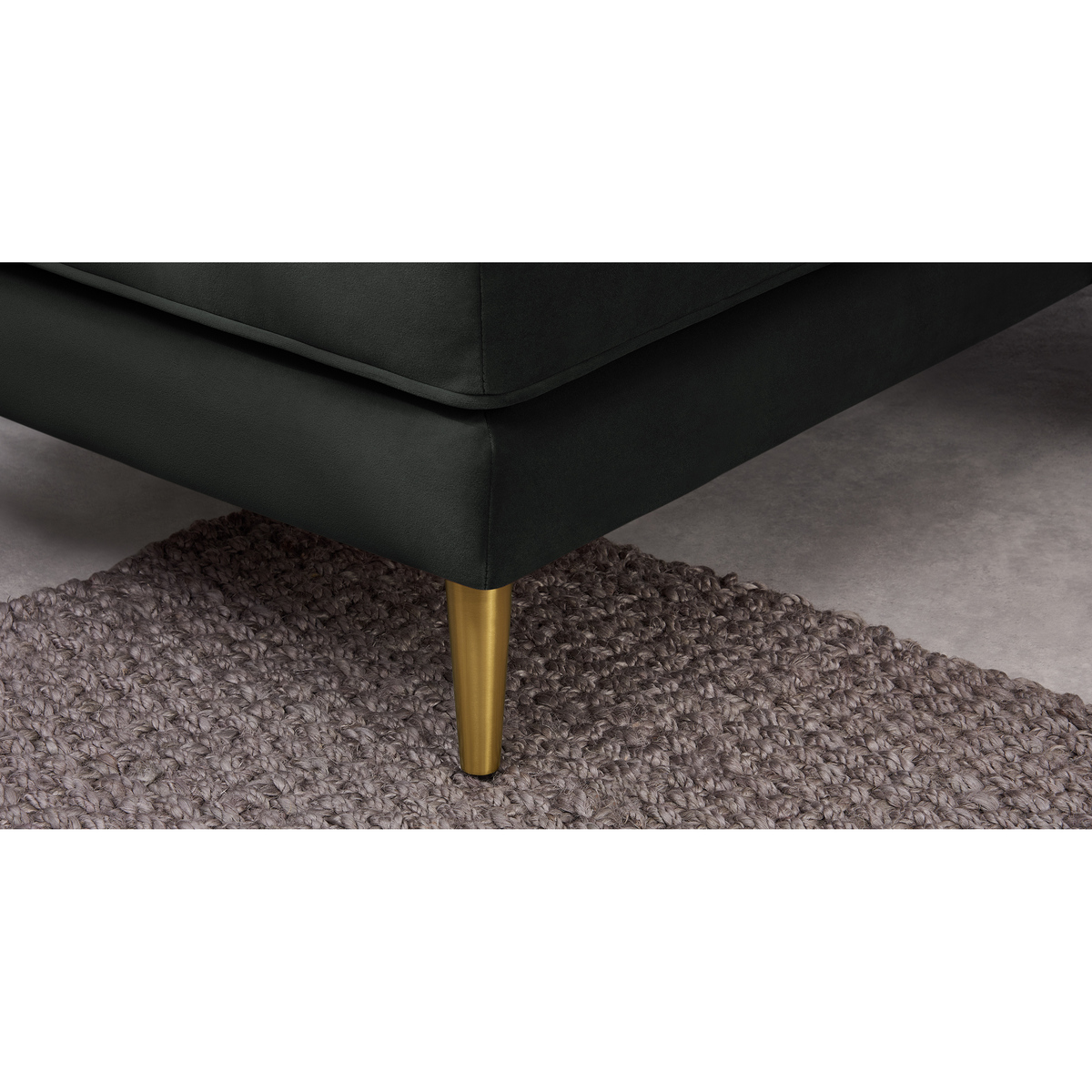 Amicie Left Hand Facing Chaise End Corner Sofa, Dark Anthracite Velvet – image 4