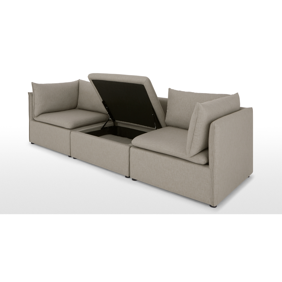 Victor 3 Seat Sofa With Storage, Portland Grey – image 3