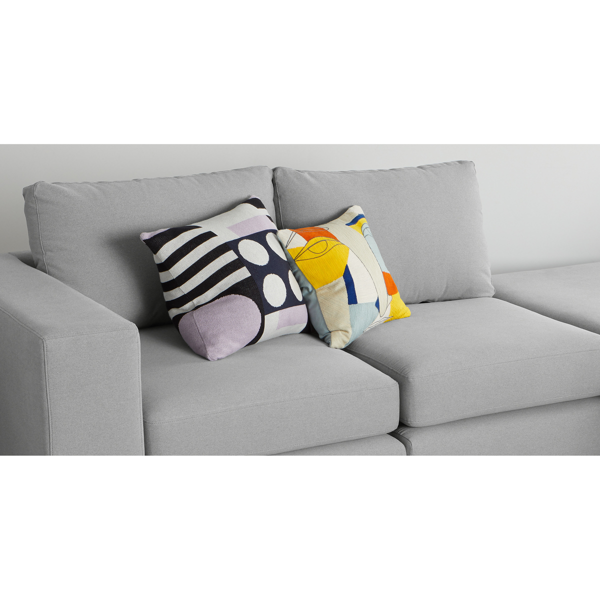 Mortimer Modular Corner Sofa Group, Chalk Grey Cotton – image 4