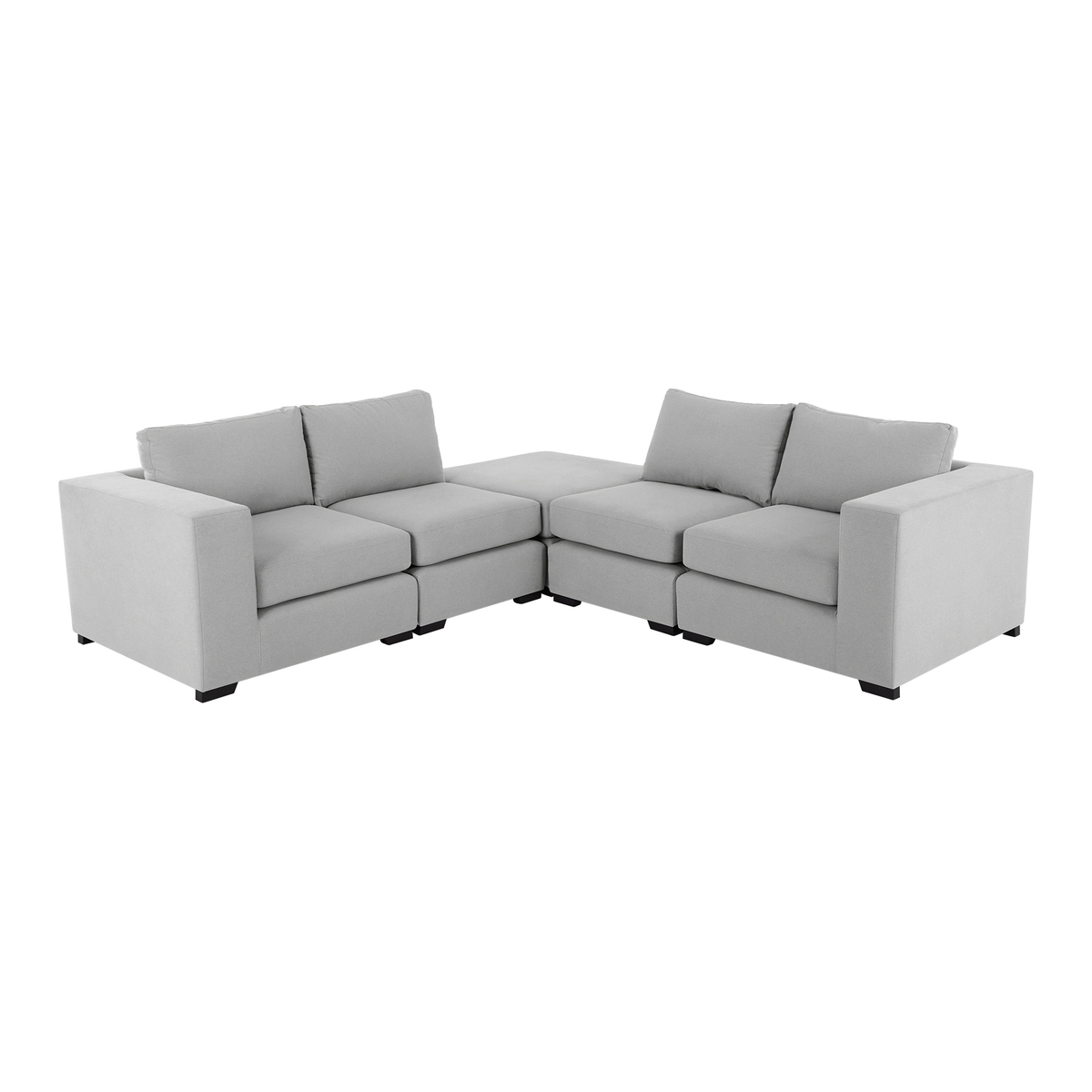 Mortimer Modular Corner Sofa Group, Chalk Grey Cotton – image 1