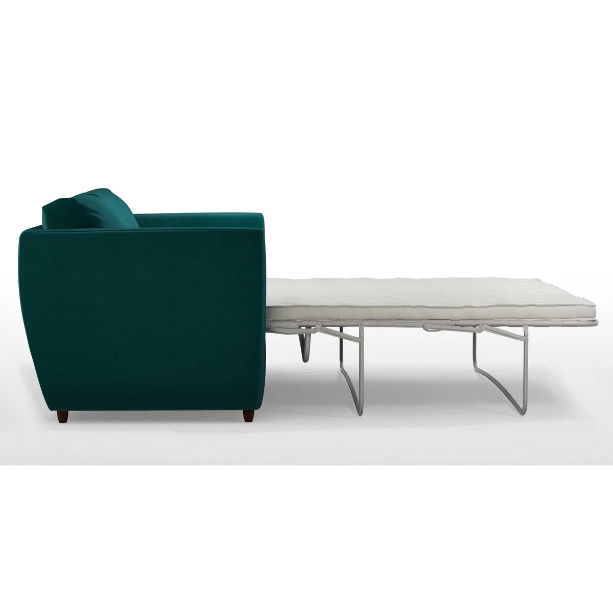 Custom MADE Milner Sofa Bed with Memory Foam Mattress, Tuscan Teal Velvet – image 4