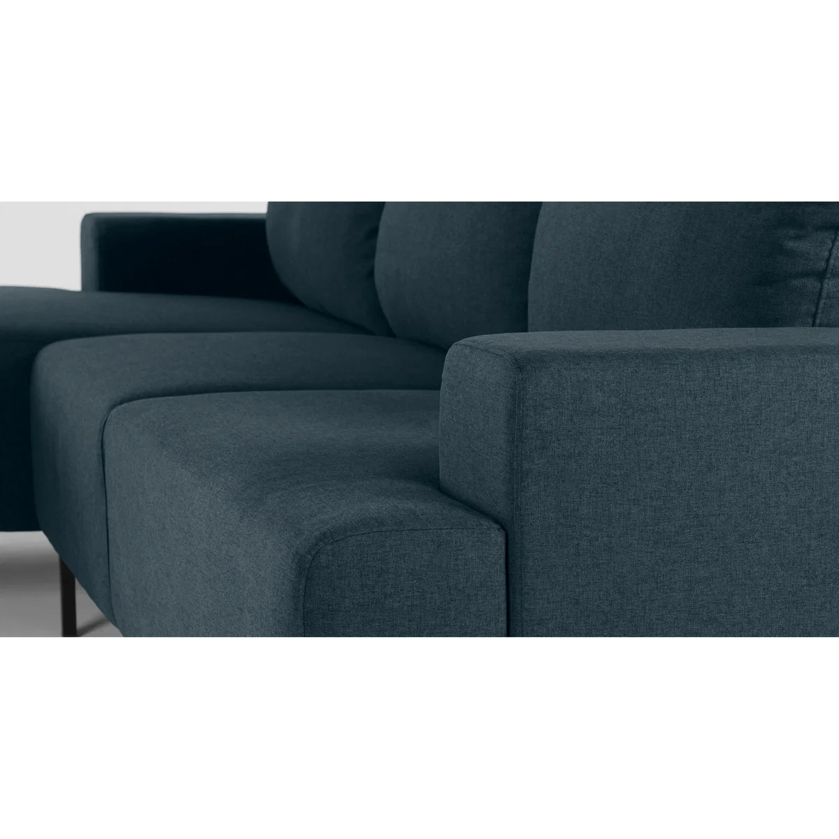 MADE Essentials Oskar 3 Seater Left Hand Facing Compact Corner Chaise End Sofa, Aegean Blue – image 6