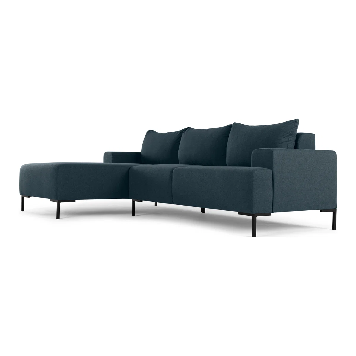 MADE Essentials Oskar 3 Seater Left Hand Facing Compact Corner Chaise End Sofa, Aegean Blue – image 2