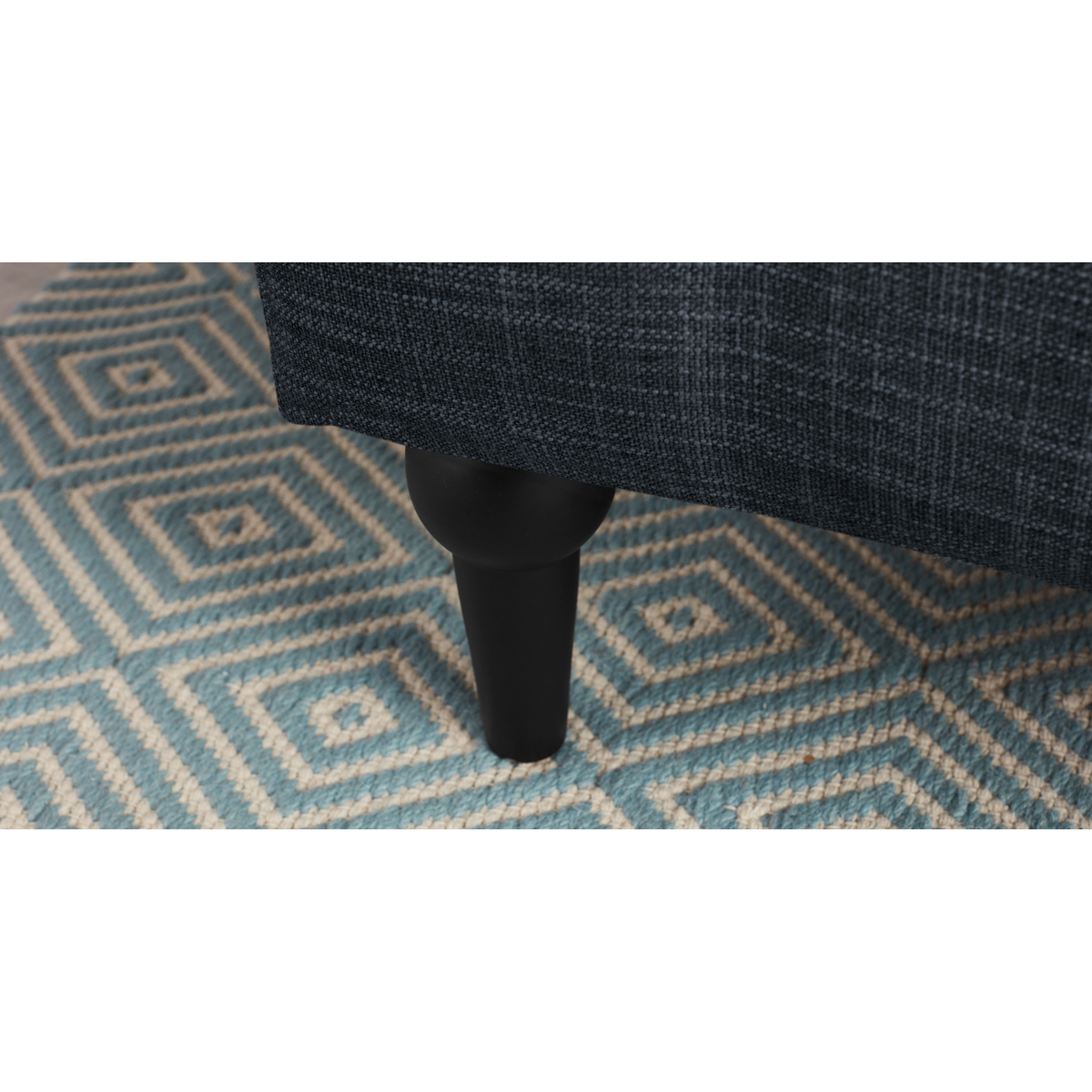 Flynn 3 Seat Sofa, Atlantic Blue Linen Mix – image 5