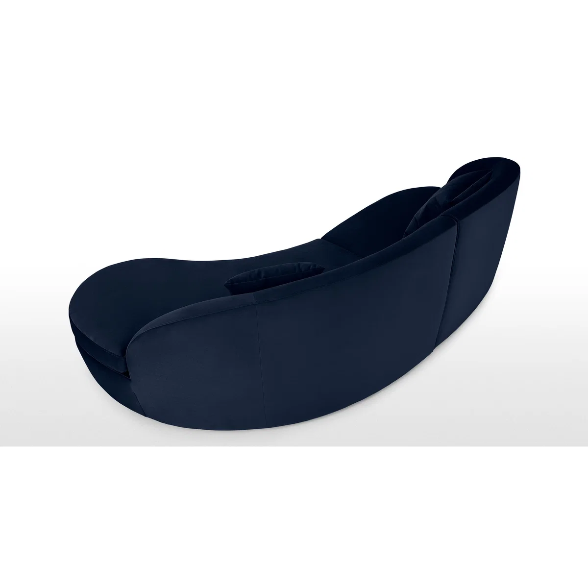 Reisa Right Hand Facing Chaise End Sofa, Ink Blue Velvet – image 5