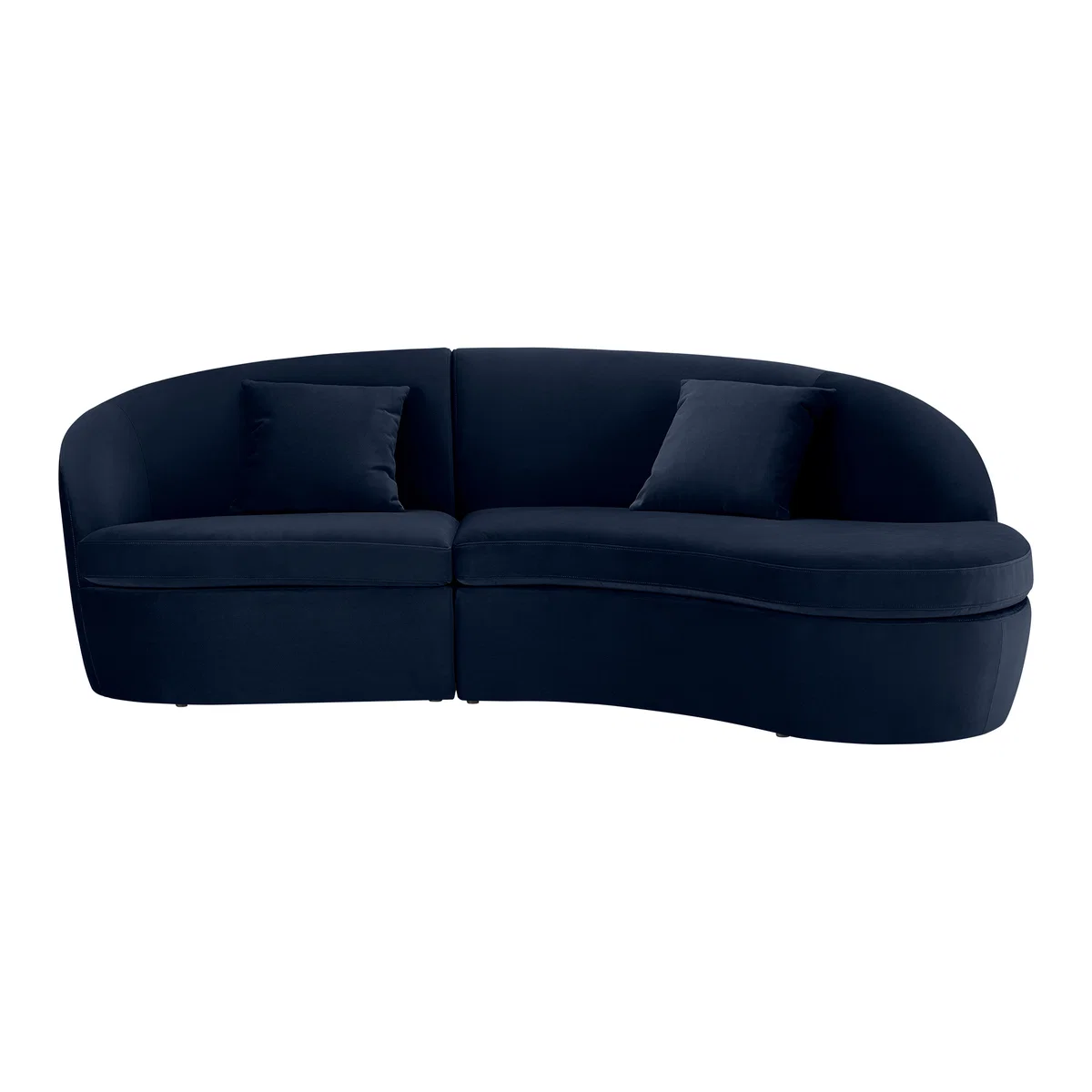 Reisa Right Hand Facing Chaise End Sofa, Ink Blue Velvet – image 1