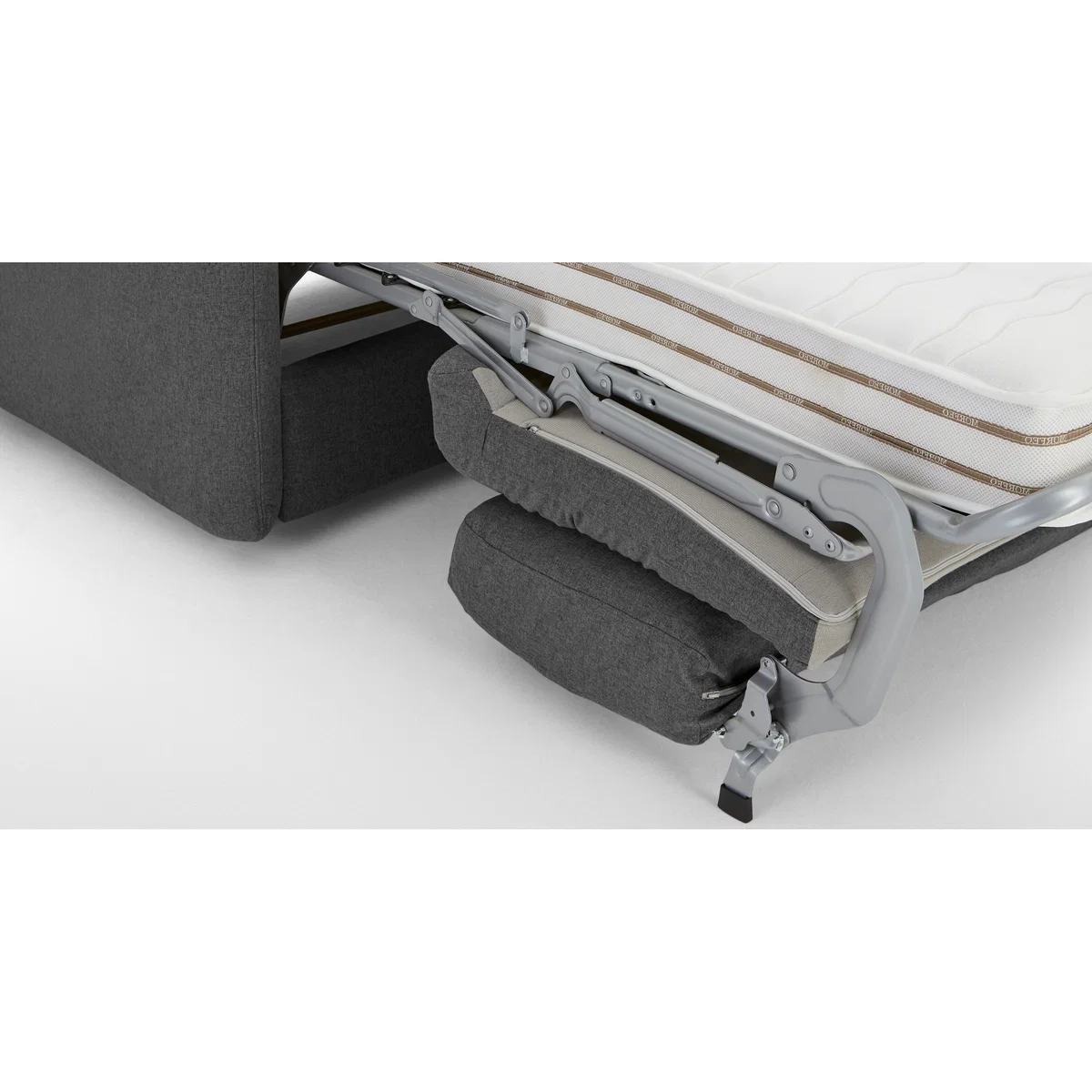 Fletcher 3 Seater Sofabed with Memory Foam Mattress, Marl Grey – image 5