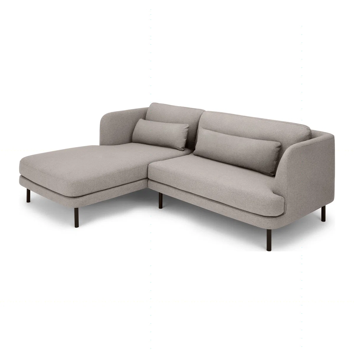Herman Left Hand Facing Chaise End Corner Sofa, Manhattan Grey – image 1