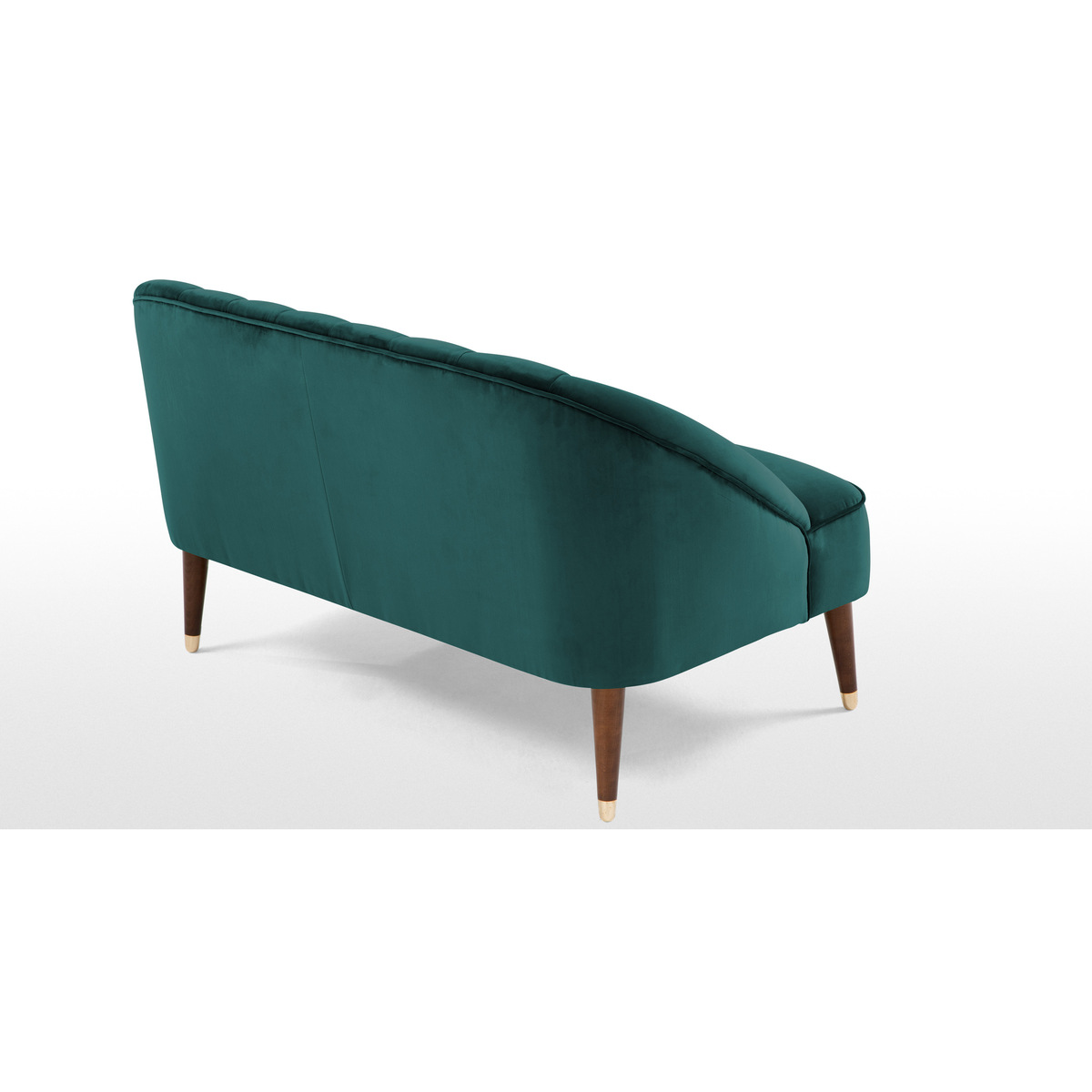 Margot 2 Seater Sofa, Peacock Blue Velvet – image 4