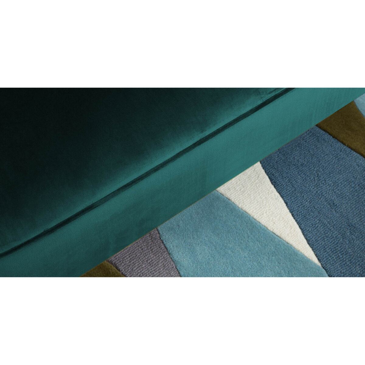 Margot 2 Seater Sofa, Peacock Blue Velvet – image 5