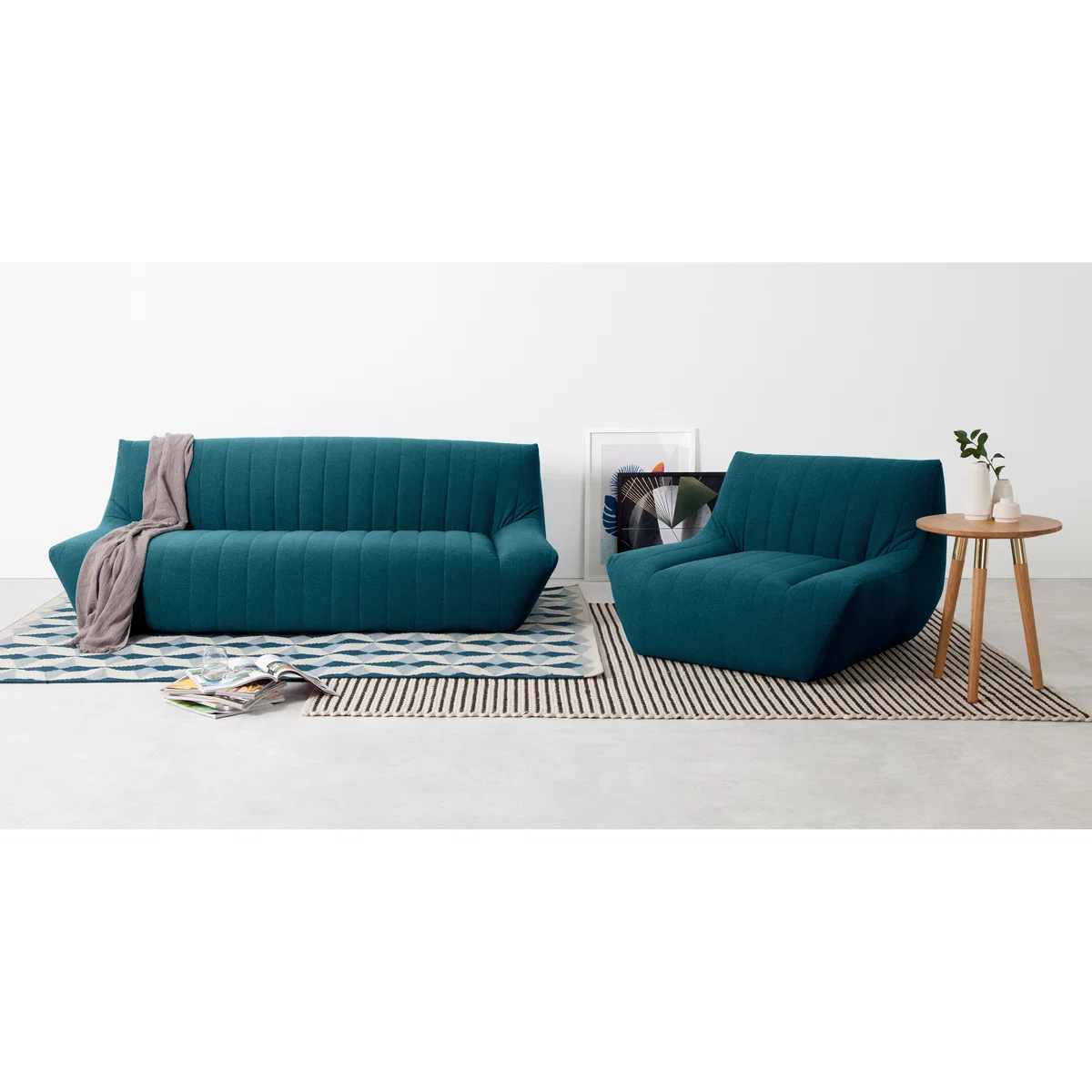 Ivan 3 Seater Sofa, Mineral Blue – image 3