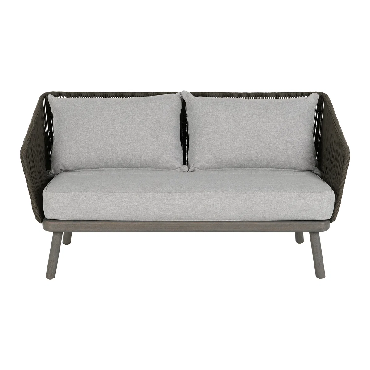Alif Garden 2 Seater Sofa, Grey Eucalyptus Wood – image 2