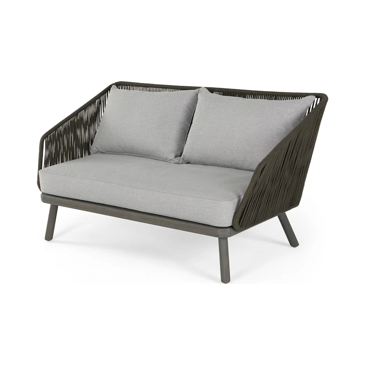 Alif Garden 2 Seater Sofa, Grey Eucalyptus Wood – image 1