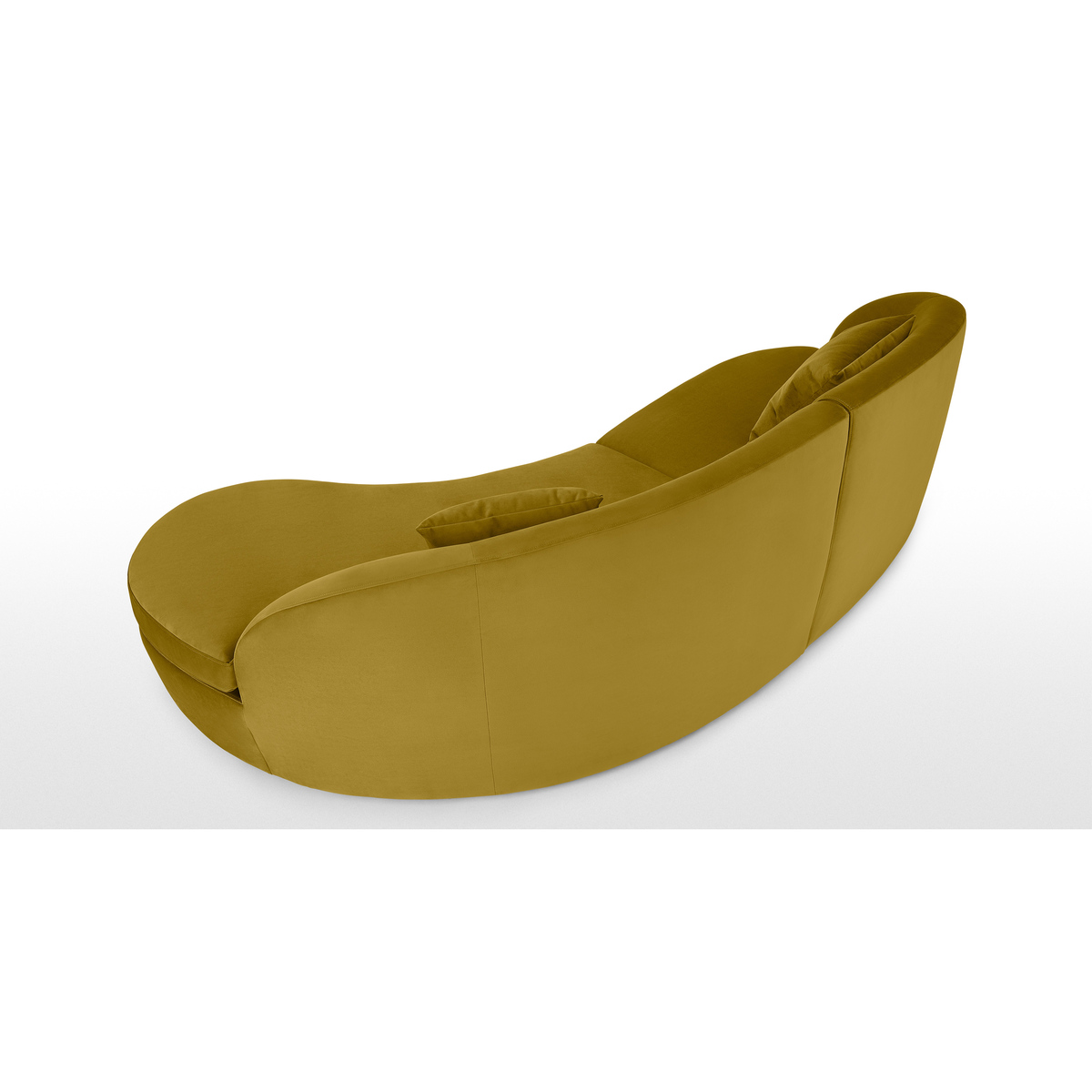 Reisa Right Hand Facing Chaise End Sofa, Vintage Gold Velvet – image 5