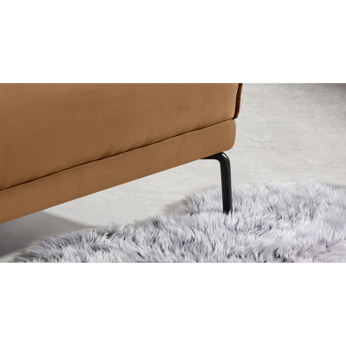 Attwood 3 Seater Sofa, Golden Amber Velvet – image 4