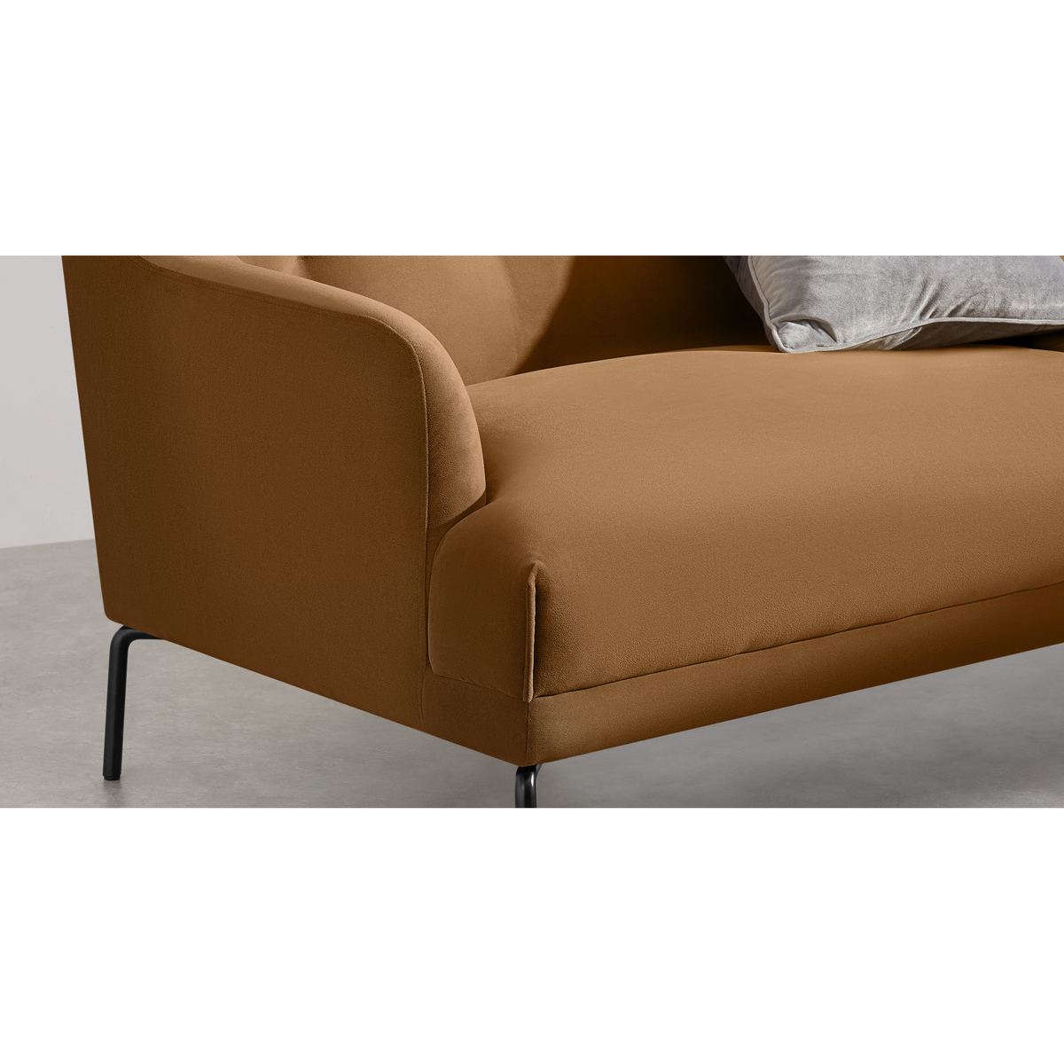 Attwood 3 Seater Sofa, Golden Amber Velvet – image 6